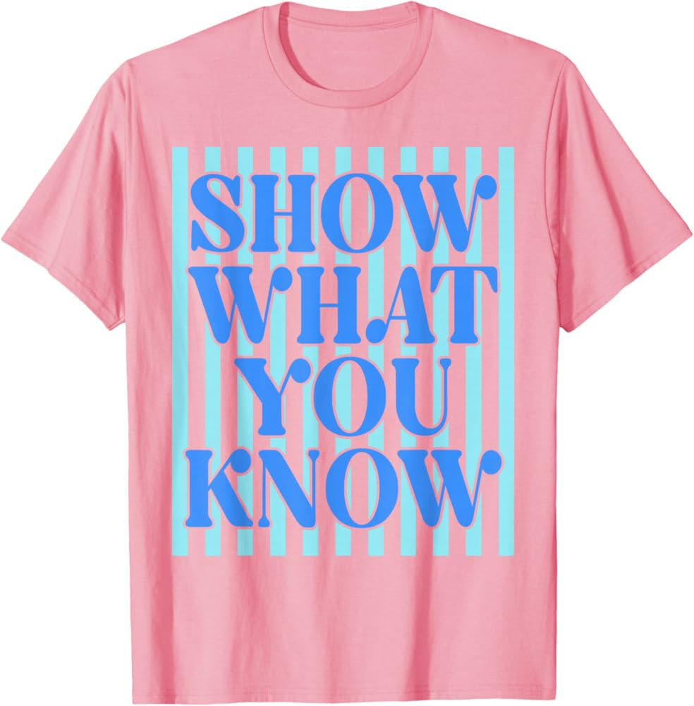 Retro Stripes Show What You Know Test Day Teachers Kids T-Shirt | Amazon (US)