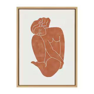 Kate and Laurel Sylvie "Figurine" by Alexander Ginzburg Framed Canvas Wall Art-218439 - The Home ... | The Home Depot