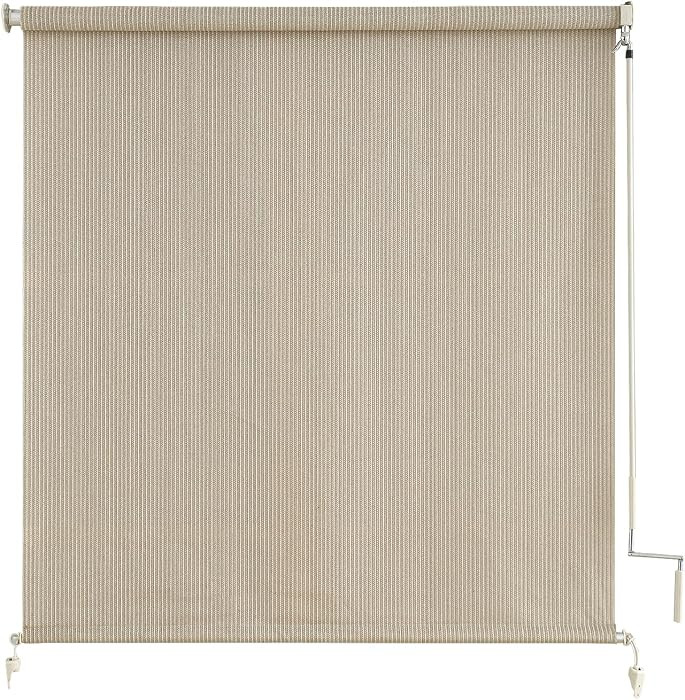 Outdoor Shades for Patio, Cordless Roller Up Blinds with Shade Cloth for Porch Gazebo Pergola Bal... | Amazon (US)