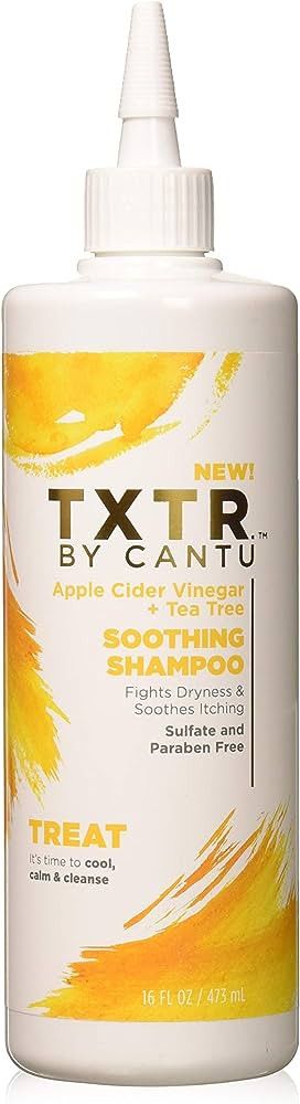 Cantu Txtr By Apple Cider Vinegar + Tea Tree Soothing Shampoo - 16 Fl Oz, 16 Oz | Amazon (US)