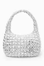 OVERSIZED QUILTED CROSSBODY BAG - SILVER - COS | COS UK