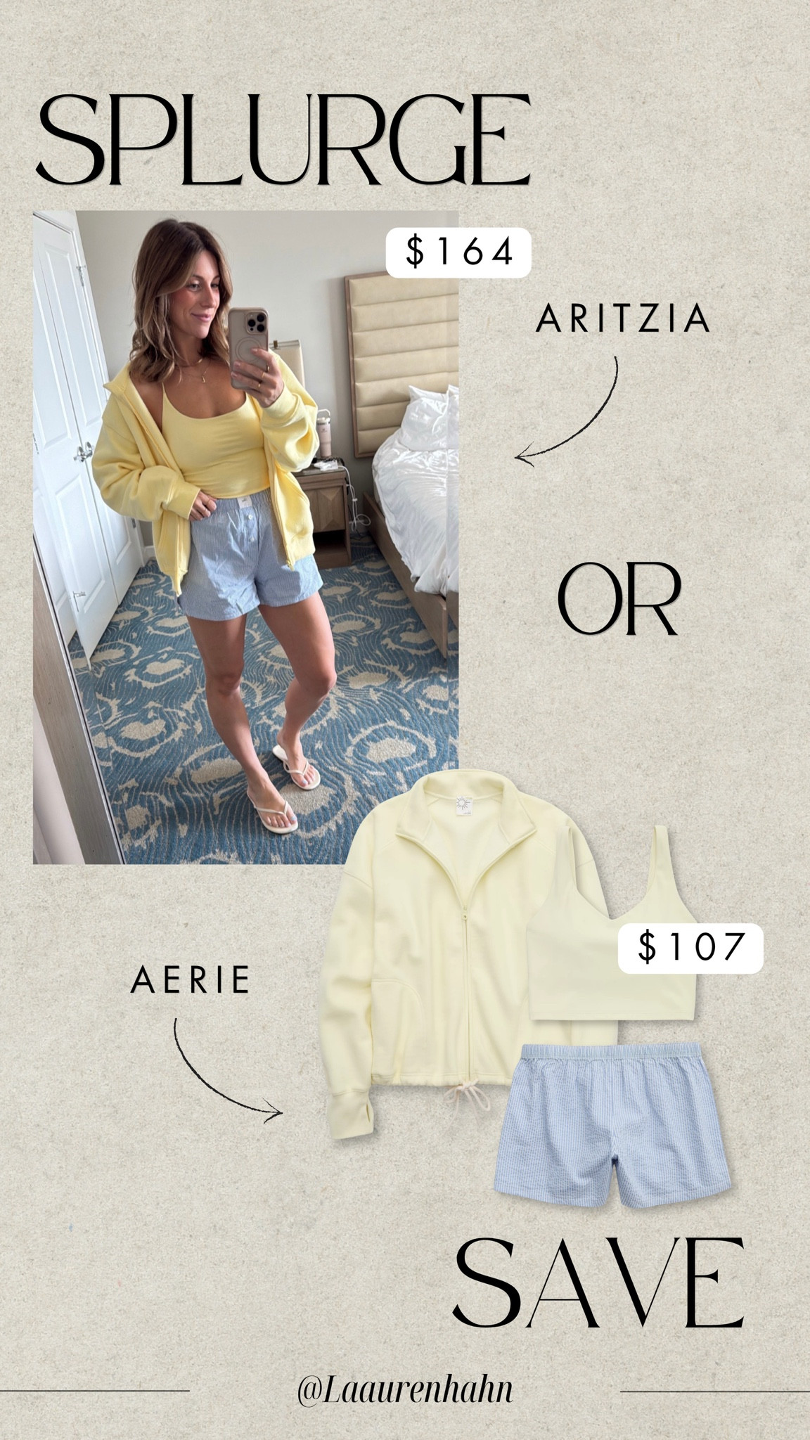 Splurge or Save: This whole outfit from @Aerie is so similar!

#LTKootd #LTKgrwm #LTKSeasonal