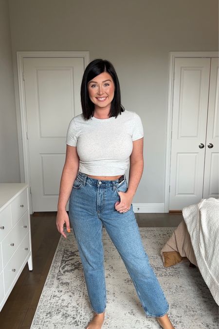 Tried the most popular Abercrombie jeans and while they do fit and make the backside look good, for my body type they are “stand only jeans”. Wearing a 29S in curve love. All 15% off 

#LTKsalealert #LTKcurves #LTKstyletip
