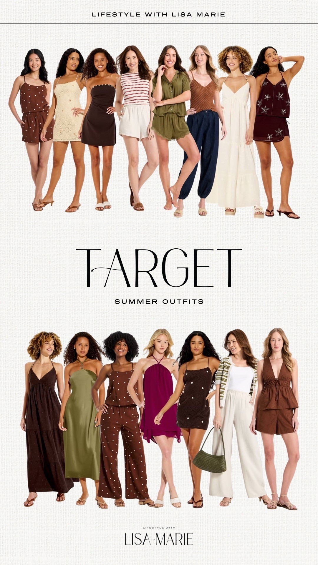 Target new arrivals! summer tops, dresses, shorts, pants, rompers and matching sets. Mini, midi and maxi dresses for vacay, resorts, parties and getaways. Polka dot, stripes and floral print. Neutral elevated casual outfits. Lightweight dresses and pajamas for warm weather.

#LTKootd #LTKTravel #LTKSwim