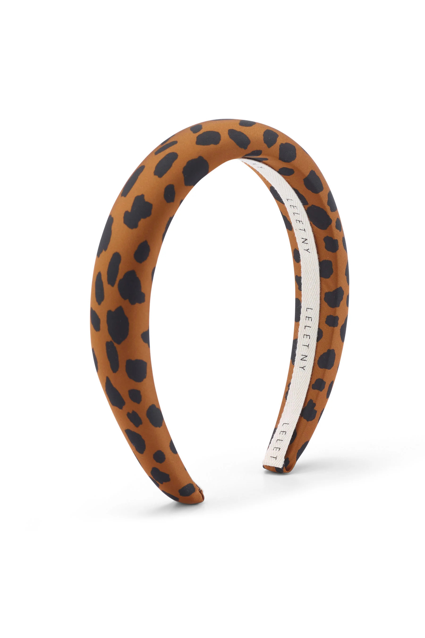 Greer Leopard Silk Padded Headband | Lelet NY
