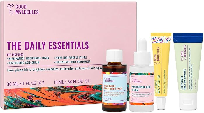 Good Molecules - The Daily Essentials - Niaciamide Brightening Toner (30 ml) - Hyaluronic Acid Se... | Amazon (US)