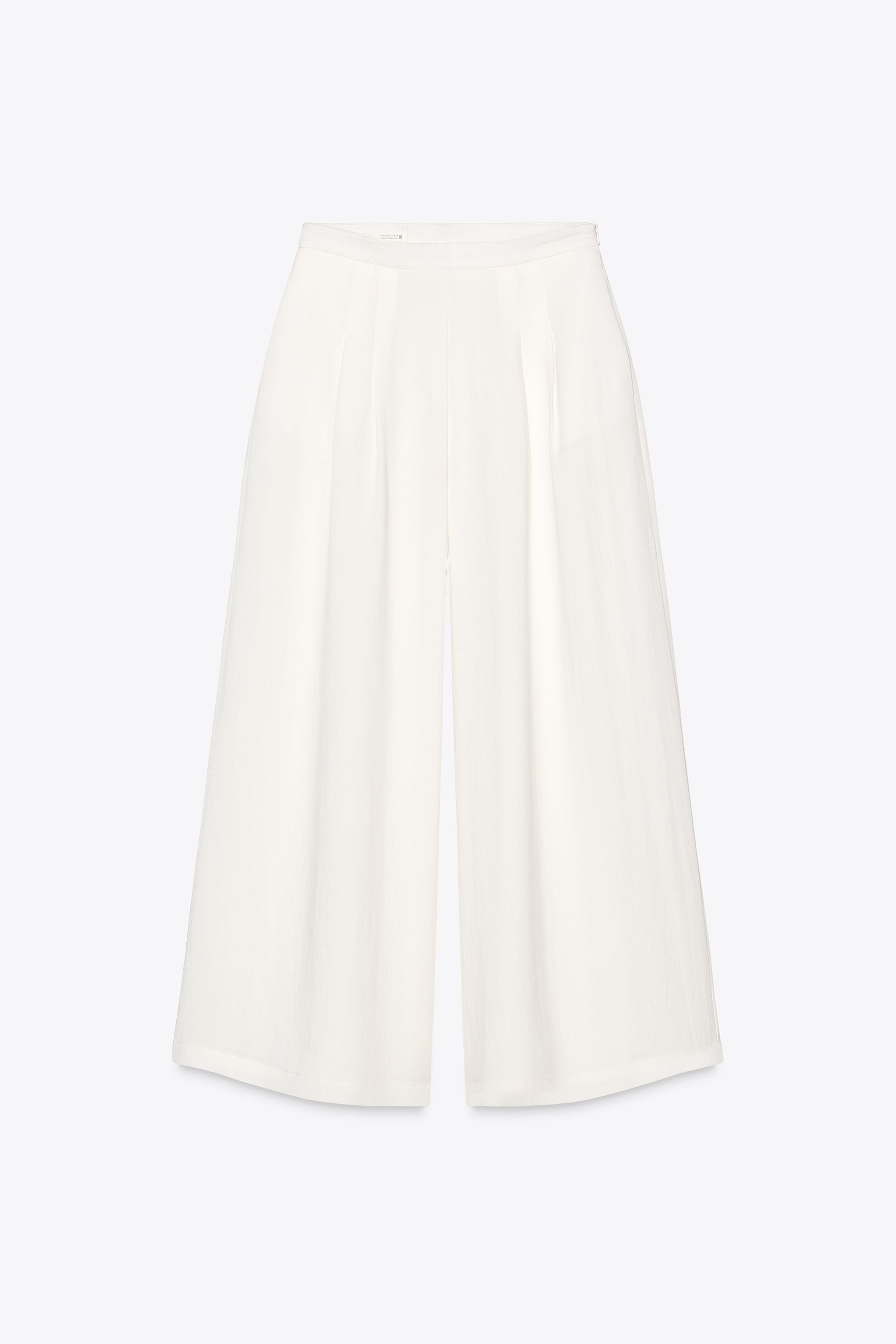 PLEATED WIDE LEG PANTS | Zara US