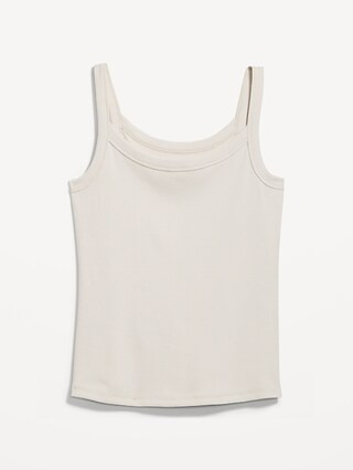 Fitted Rib-Knit Tank Top | Old Navy (CA)