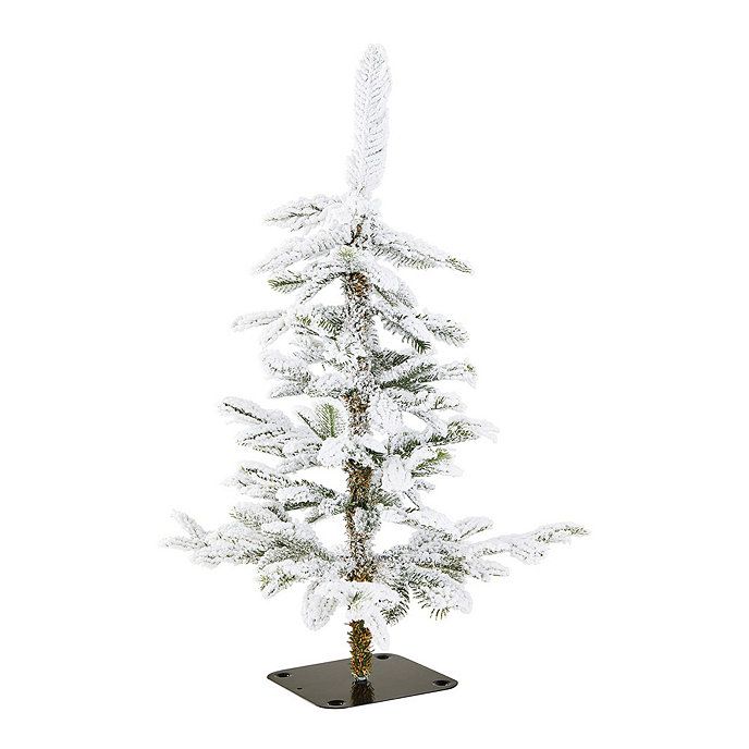 Alpine Flocked Mini Christmas Tabletop Tree | Ballard Designs, Inc.