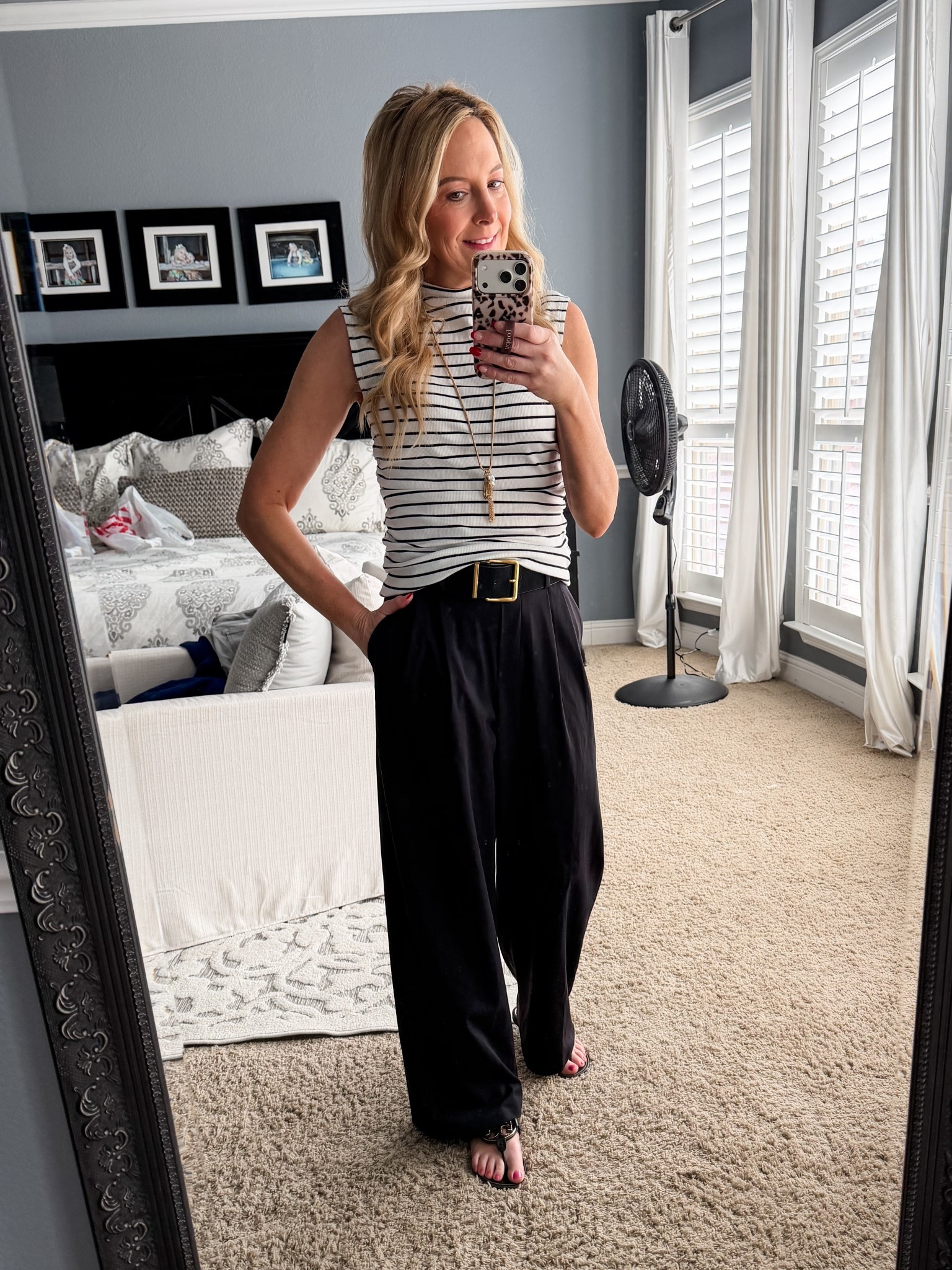 Loving this business casual look. These are my favorite trousers they run tts and how adorable is this top. I’m wearing a size XS. 

Dressed up | business wear | work wear | striped top | wide leg trousers | Target | @Target | @lululemon 


#LTKWorkwear #LTKgrwm #LTKootd