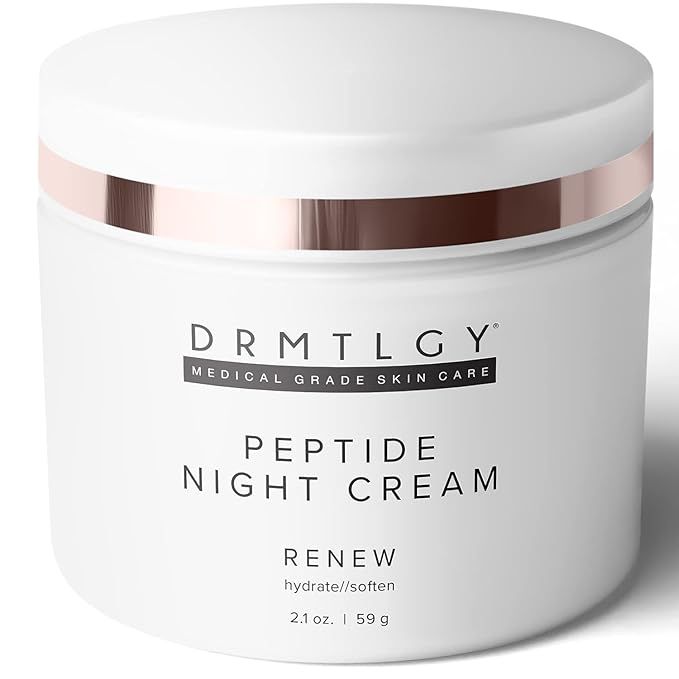 DRMTLGY Peptide Night Cream Face Moisturizer. Fragrance Free and Oil Free Hydrating Facial Moistu... | Amazon (US)