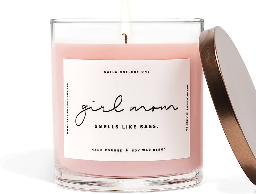 Girl Mom Candle | Lavender Scented, Smells Like Sass, Soy Inspirational for Mothers, Perfect for ... | Amazon (US)