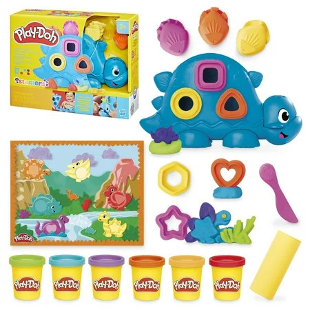 Play-Doh Shapes & Colors Dinosaur Toy Starter Set, Arts & Crafts for Kids, Ages 2 and up | Walmart (US)