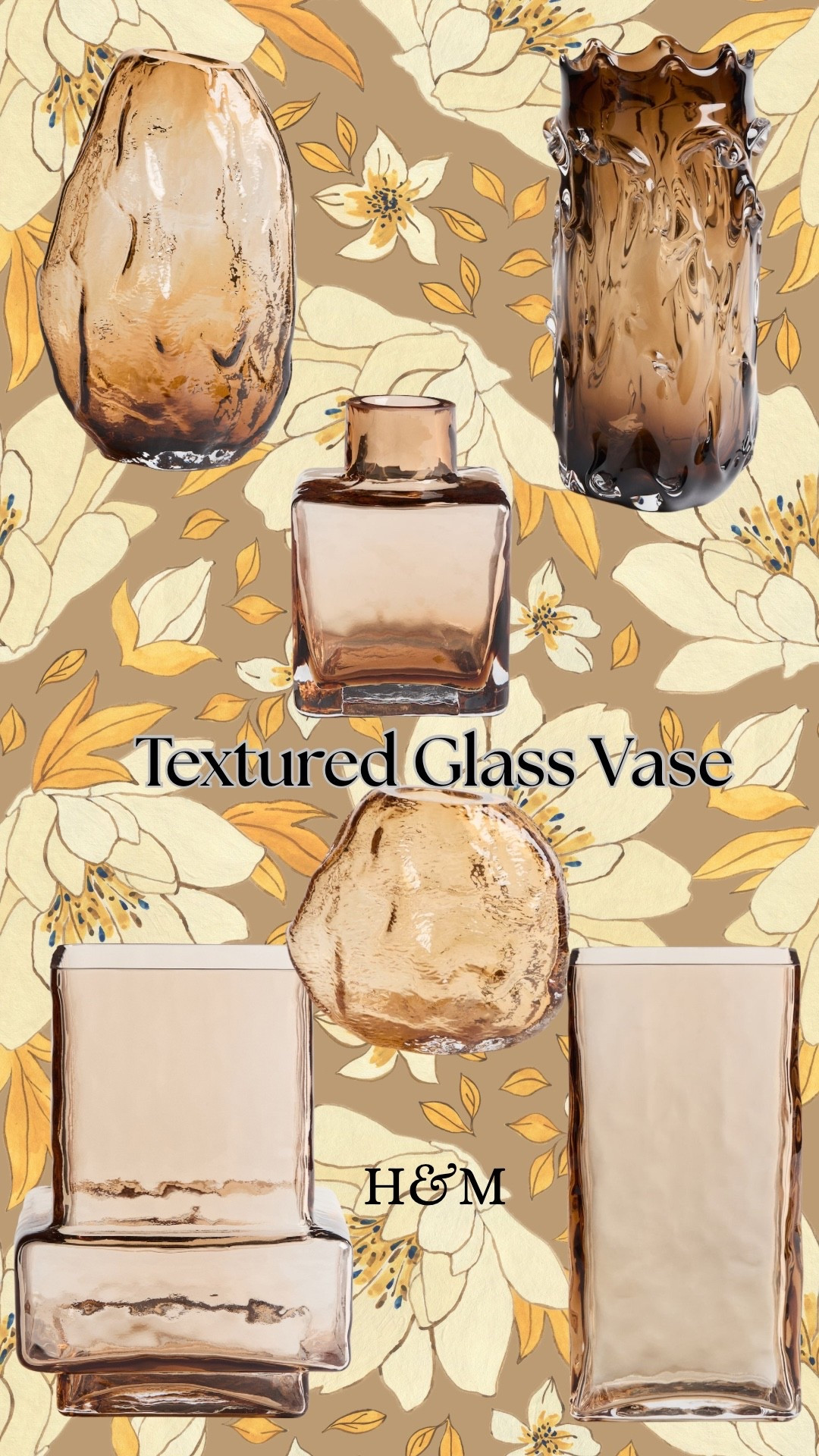 Jazz up your home decor with an amber textured glass vase! Different heights and sizes. Beautiful!!

#LTKstyletip #LTKhome #LTKfamily