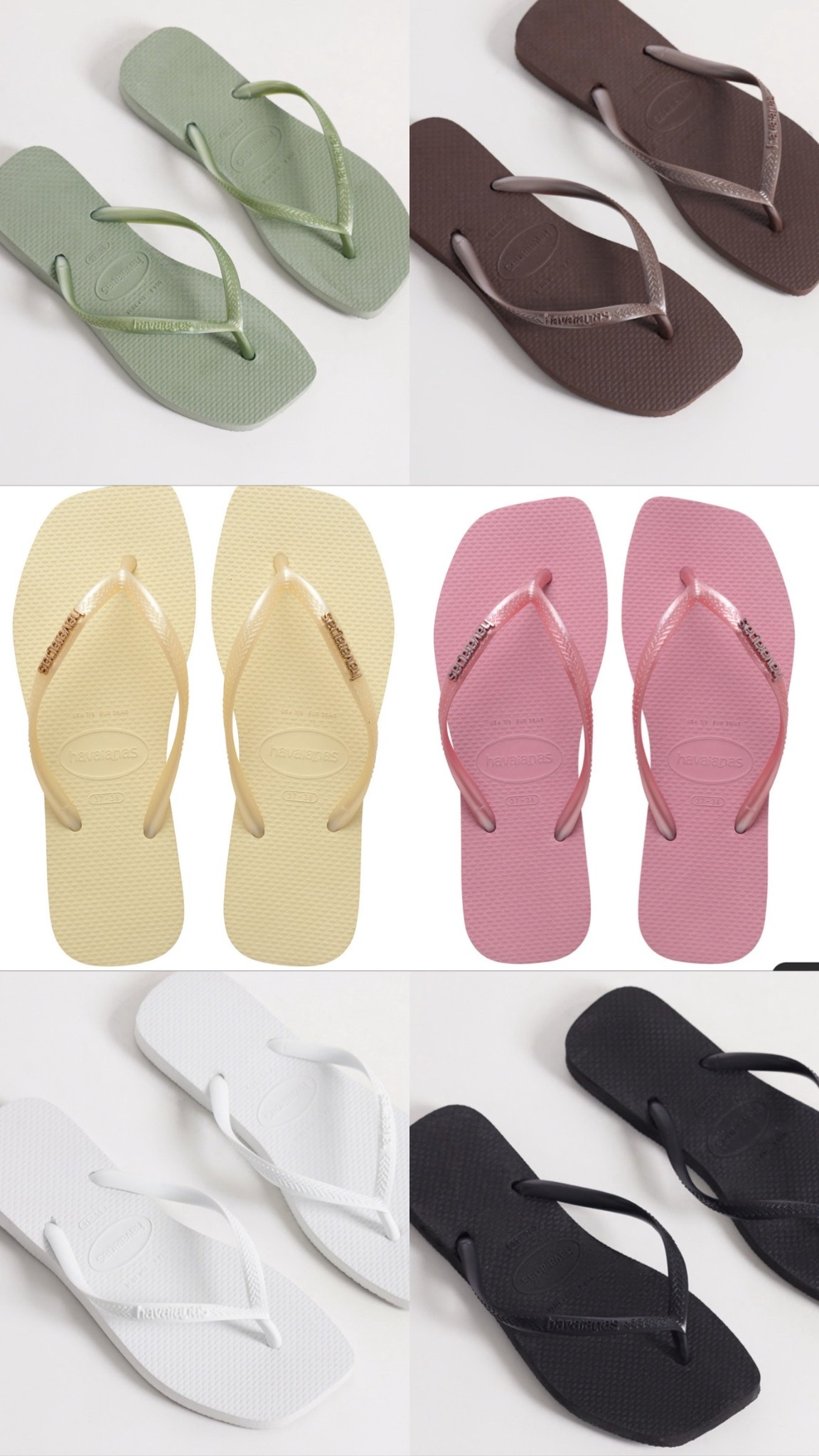 Selling so fast!! Square toe Havianas ! 

#LTKshoes #LTKspring #LTKtravel