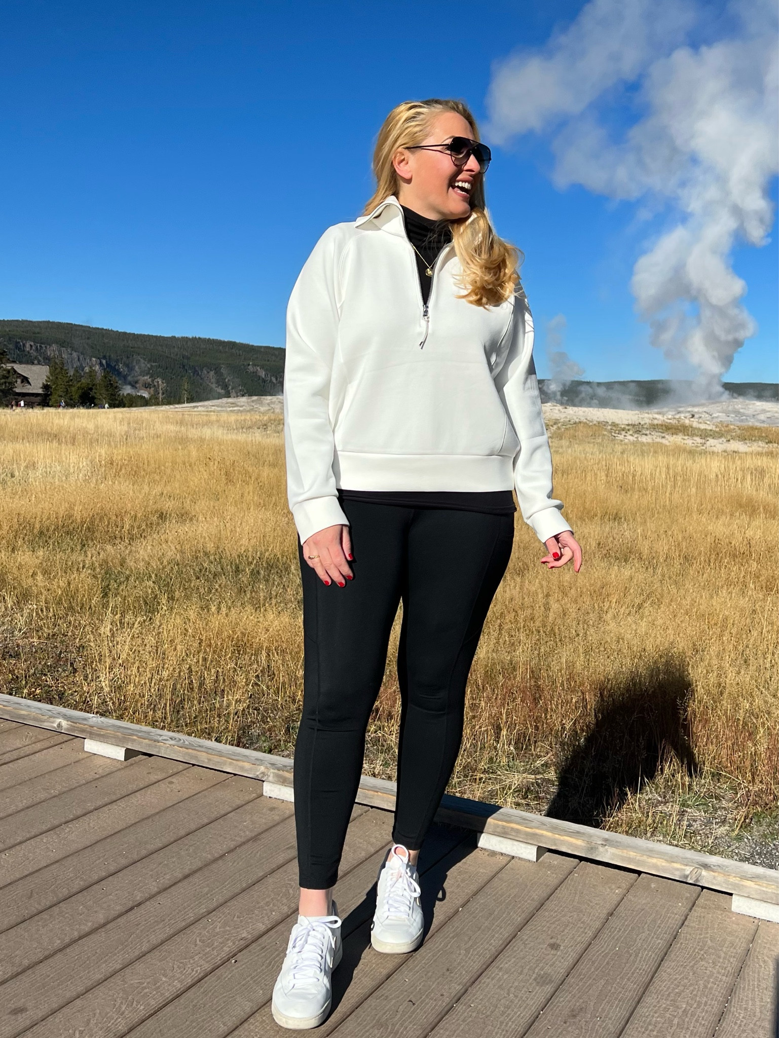 Fall Athleisure Outfit 

Half Zip Large 
Yoga Leggings large
Veja sneakers size 9


#LTKActive #LTKMidsize #LTKTravel #LTKFitness #LTKStyleTip #LTKFindsUnder100 #LTKSeasonal #LTKItBag #LTKSaleAlert #LTKU #LTKShoeCrush #LTKOver40 #LTKFindsUnder50