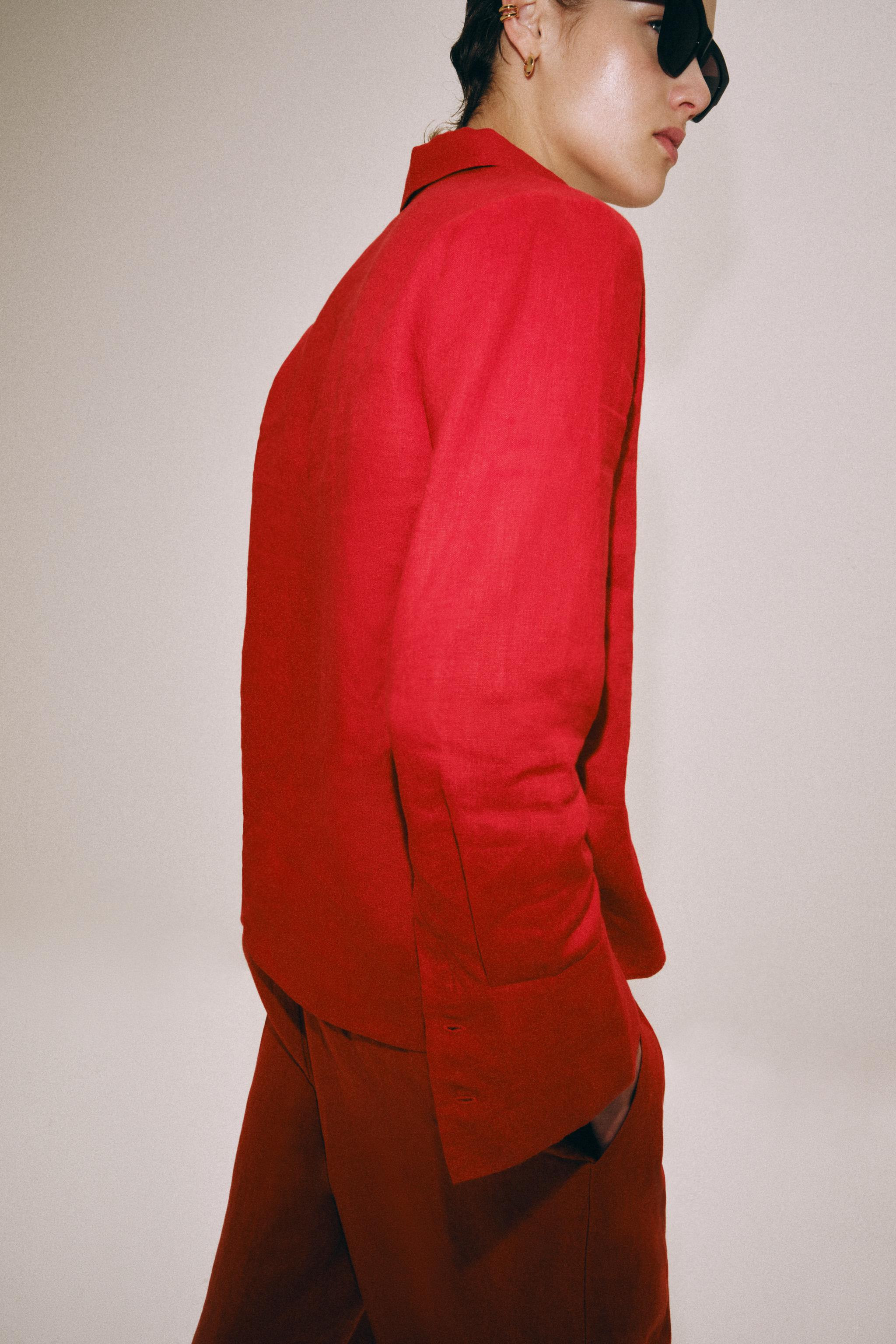 100% LINEN SHIRT ZW COLLECTION | Zara US
