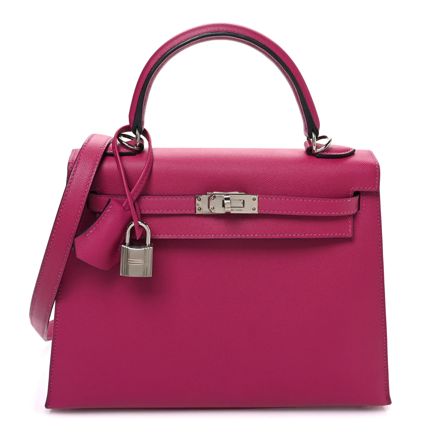 Epsom Verso Kelly Sellier 25 Rose Pourpre Sienne | FASHIONPHILE (US)