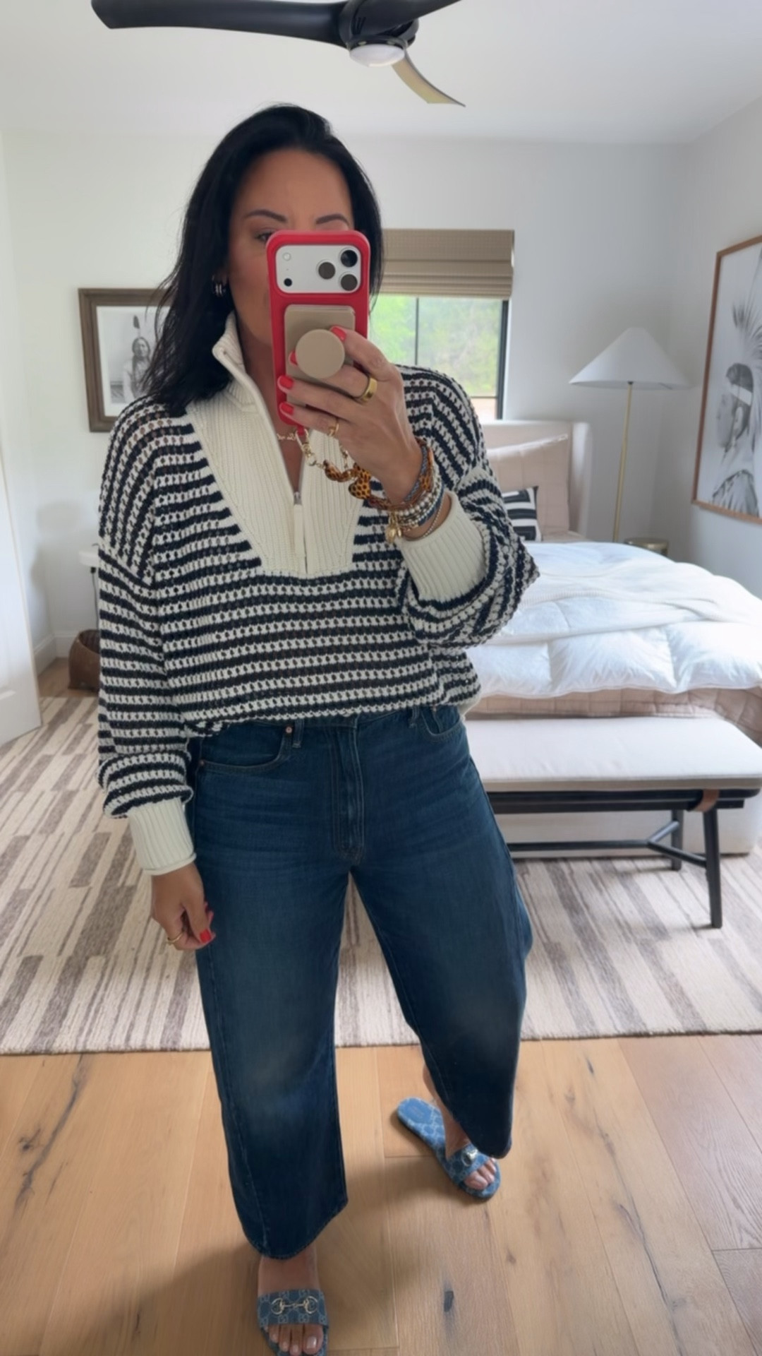 Top size medium, jeans size 30 (I’m a curvy size 8), shoes fit tts (I’m a 9.5/10 and did a 10/40 in them). 

#LTKSaleAlert #LTKootd #LTKOver40