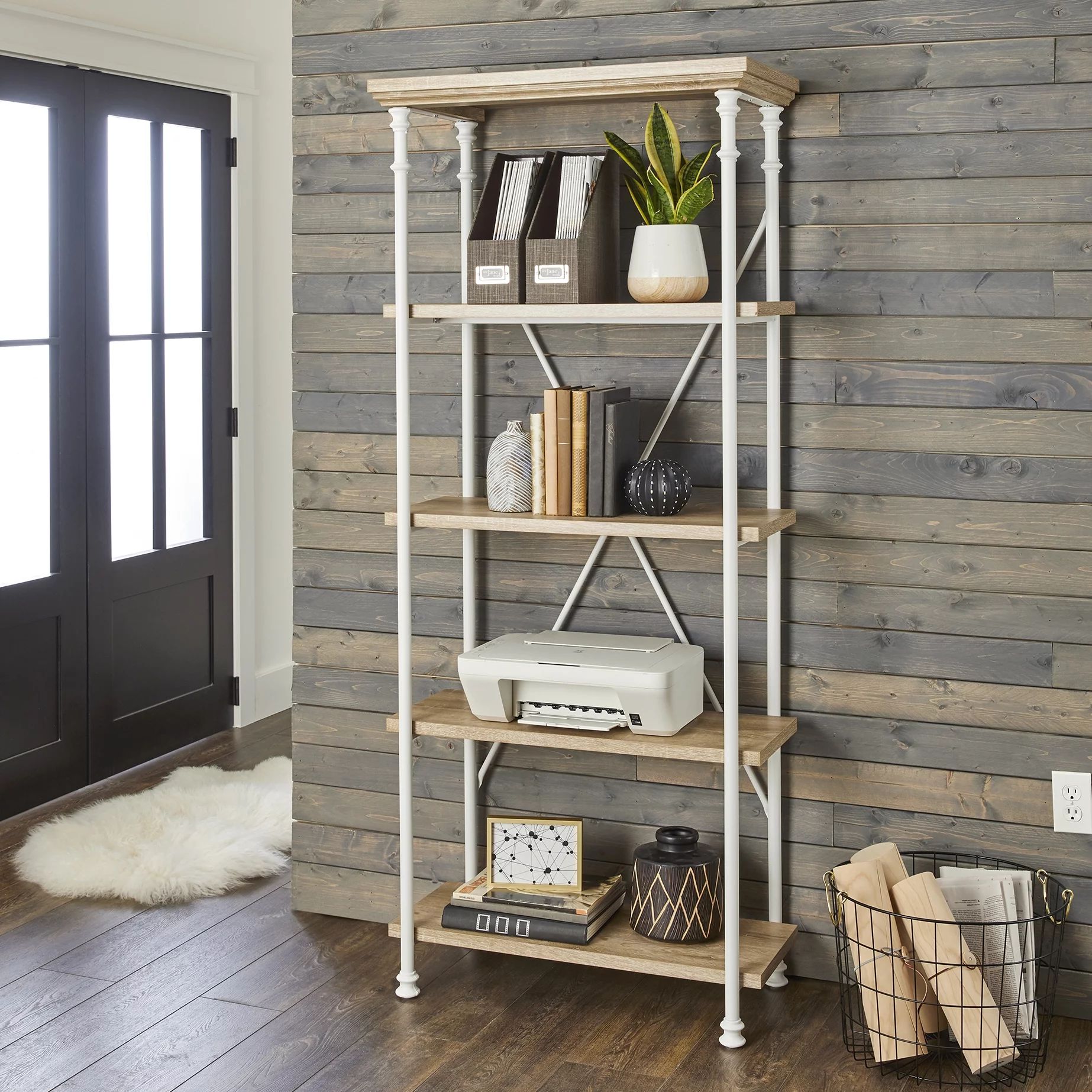 Better Homes & Gardens River Crest 5-Shelf Bookcase, Light Oak Finish | Walmart (US)