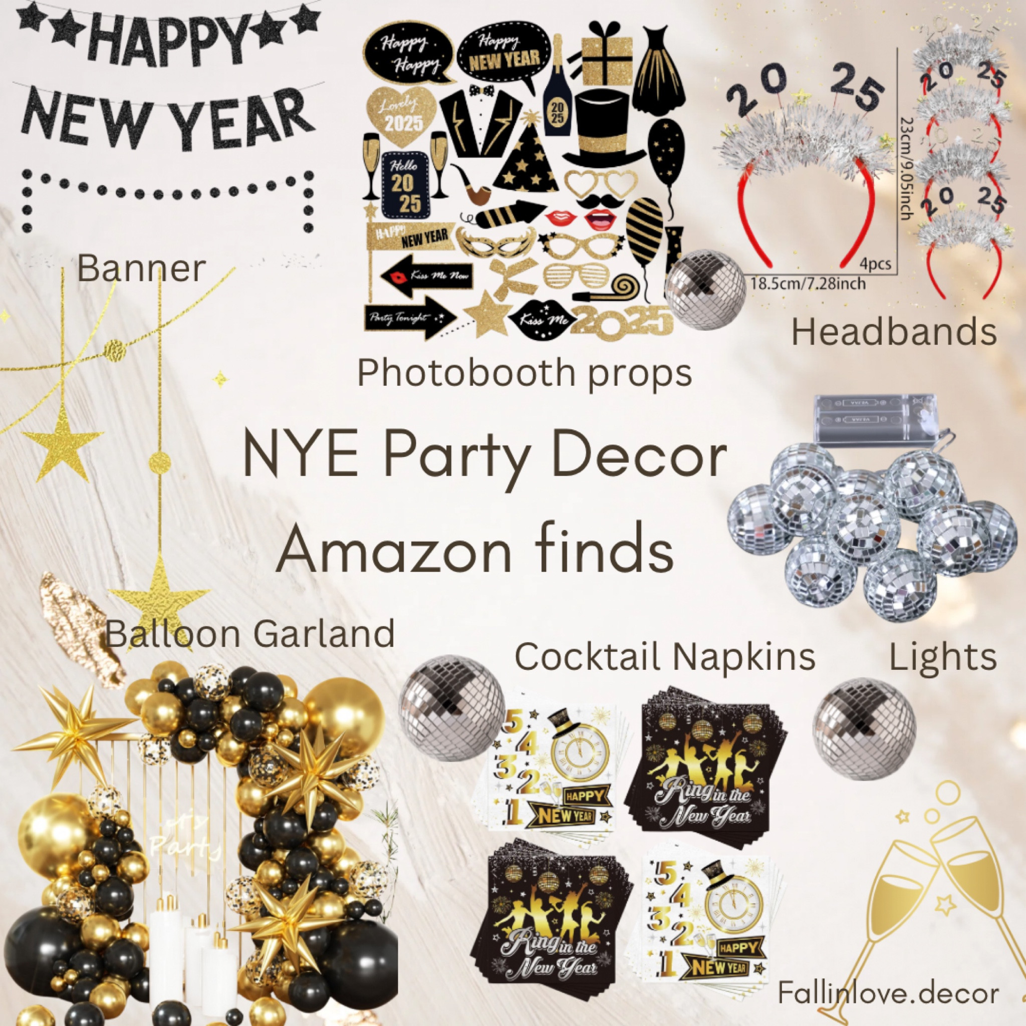 NYE party decor ✨


#LTKcanada #LTKstyletip #LTKwinter