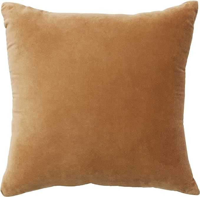 Nate Home by Nate Berkus Decorative Cotton Velvet Throw Pillow - Soft Luxurious Modern Decor, Cus... | Amazon (US)