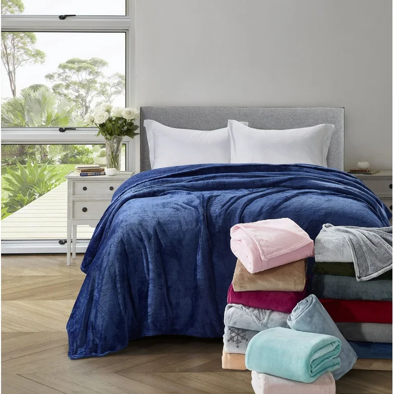Plush Blanket Pale Pink Twin | Walmart (US)