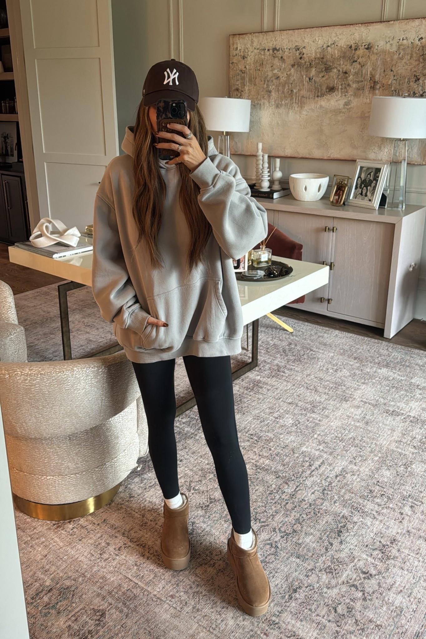 Head to toe cozy Amazon fall outfit 
Sized up to the M in the hoodie! 
Small leggings 
Amazon finds, cozy, Amazon 

#LTKSeasonal #LTKFindsUnder50 #LTKFindsUnder100