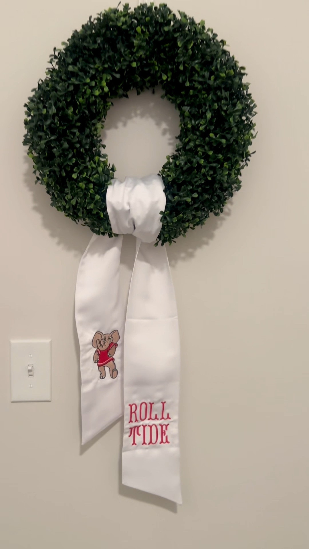 My new wreath sash!! I could not resist this precious design for an Alabama sash, it was exactly what I was looking for!! 

#LTKHome