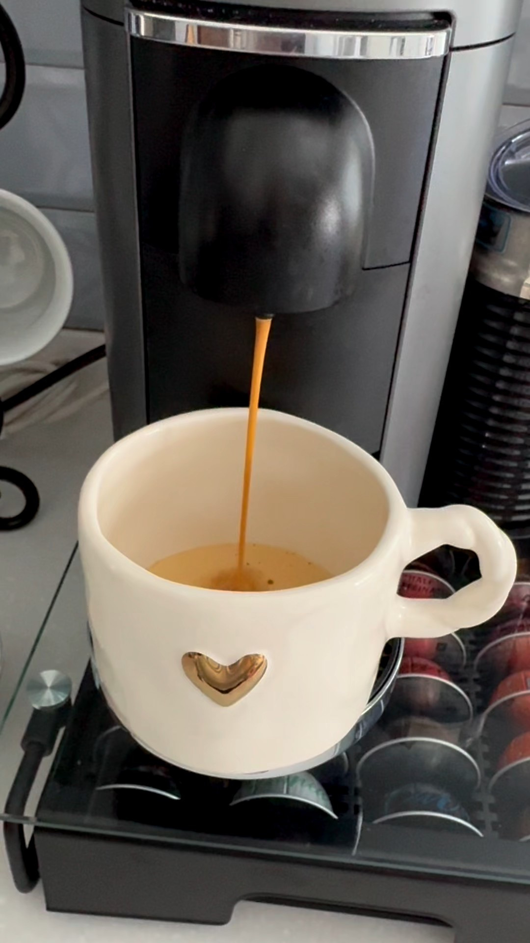 @Target Valentine heart mug, Nespresso coffee machine, morning routine 

#LTKHome #LTKValentine #LTKmorningroutine