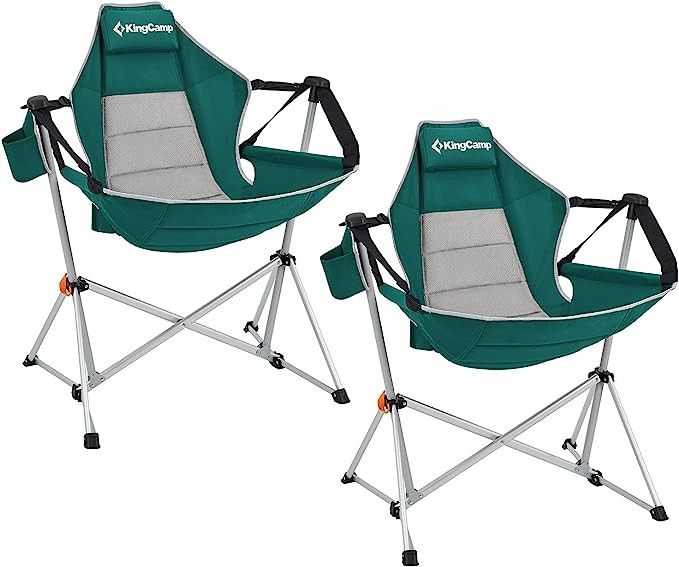 KingCamp Hammock Camping Chair Swinging Rocking Chair for Adults Lawn Beach Camp Outside Portable... | Amazon (US)