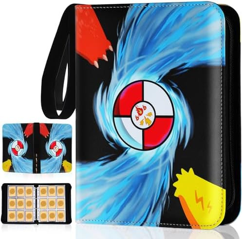Card Binder 9 Pocket, Trading Card Holder with Sleeves Fits 900 Cards, Card Binder for Cards Disp... | Amazon (US)