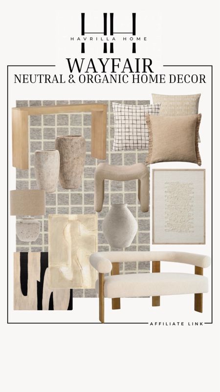 Wayfair home decor, organic home decor, neutral decor, neutral wall art, framed wall art, bench, entryway bench, wall art, framed, neutral lamp, neutral pillows, throw pillows, organic home, earthy home decor. Follow @havrillahome on Instagram and Pinterest for more home decor inspiration, diy and affordable finds Holiday, christmas decor, home decor, living room, Candles, wreath, faux wreath, walmart, Target new arrivals, winter decor, spring decor, fall finds, studio mcgee x target, hearth and hand, magnolia, holiday decor, dining room decor, living room decor, affordable, affordable home decor, amazon, target, weekend deals, sale, on sale, pottery barn, kirklands, faux florals, rugs, furniture, couches, nightstands, end tables, lamps, art, wall art, etsy, pillows, blankets, bedding, throw pillows, look for less, floor mirror, kids decor, kids rooms, nursery decor, bar stools, counter stools, vase, pottery, budget, budget friendly, coffee table, dining chairs, cane, rattan, wood, white wash, amazon home, arch, bass hardware, vintage, new arrivals, back in stock, washable rug

#LTKhome #LTKsalealert #LTKfindsunder100

Follow my shop @havrillahome on the @shop.LTK app to shop this post and get my exclusive app-only content!

#liketkit 
@shop.ltk
https://liketk.it/4FngZ

#LTKSaleAlert #LTKHome #LTKStyleTip