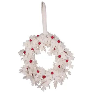 Faux Wool / Felt 12'' Wreath | Wayfair North America