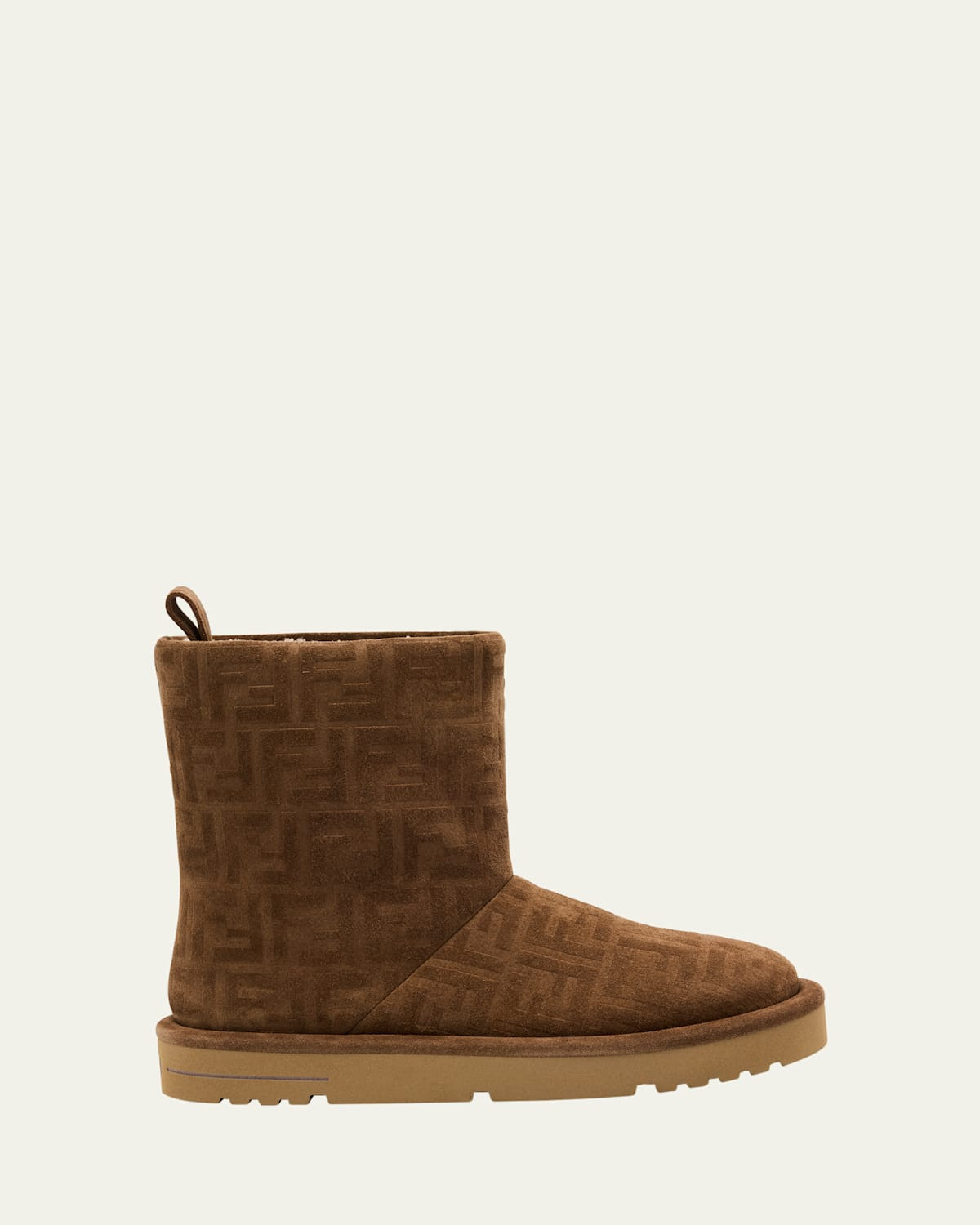 Shearling-Lined FF Embossed Leather Ski Boots | Bergdorf Goodman