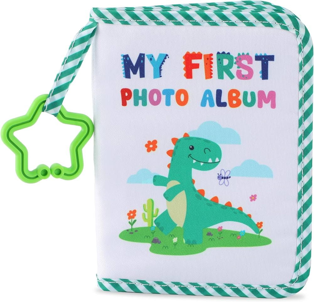 Baby's My First Family Album Soft Photo Cloth Book Dinosaur My First Book of Photos Dino Baby Mem... | Amazon (US)