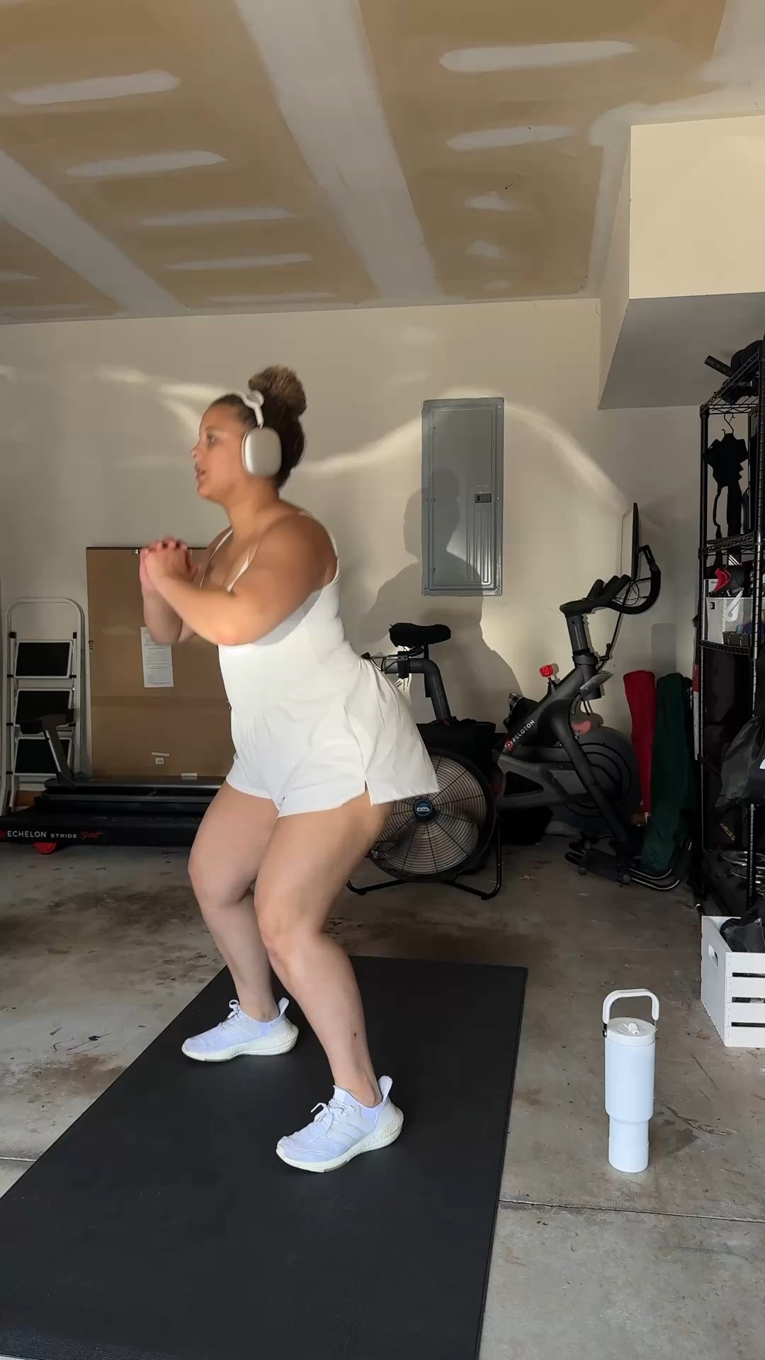 What I wore for my workout today as a midsize mom, Amazon workout clothes, active romper 

#LTKMidsize #LTKActive