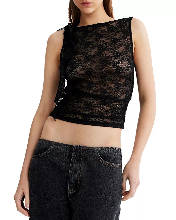 Rendezvous Ruffled Lace Top | Bloomingdale's (US)