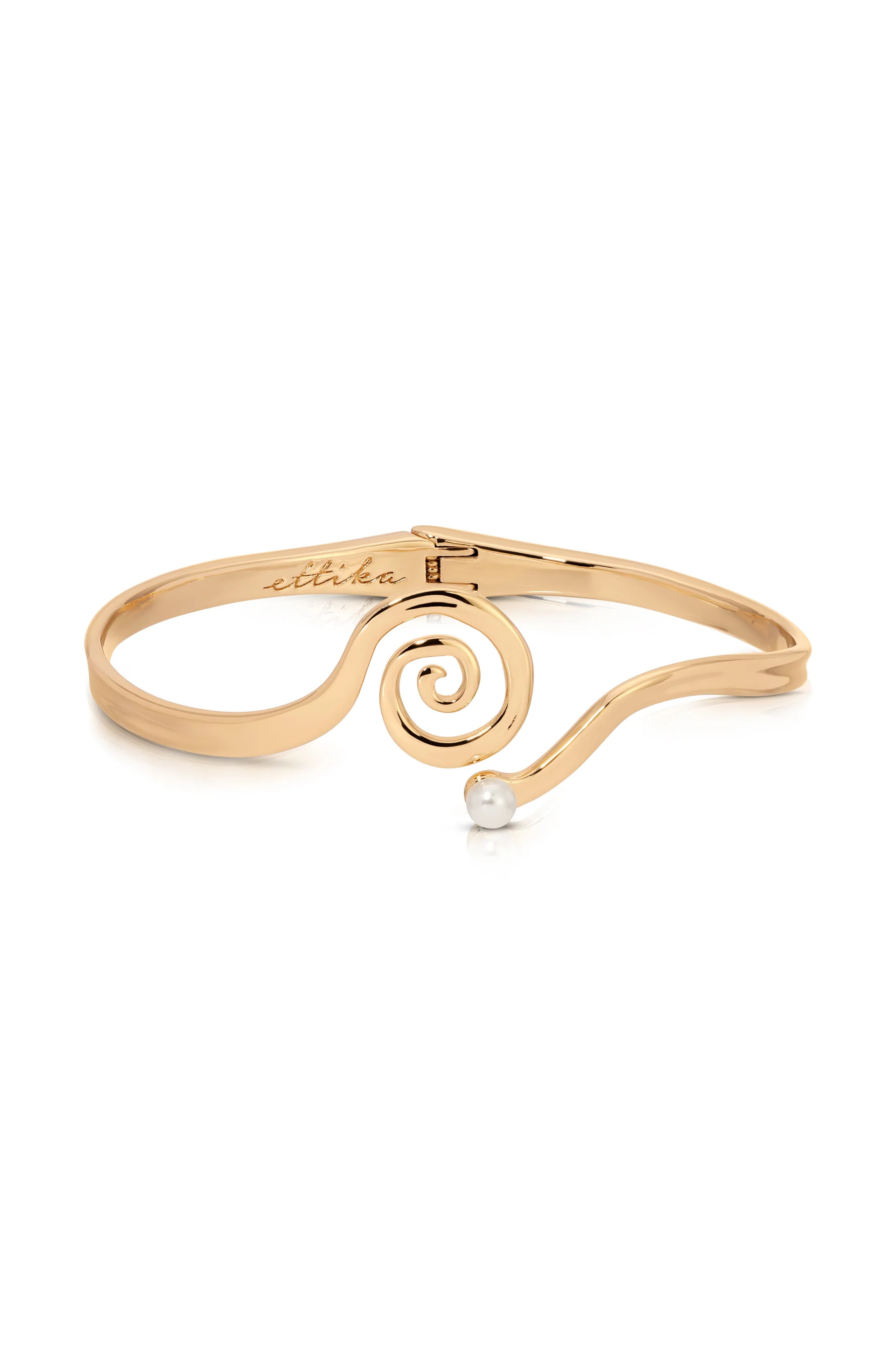 Mini Aura Swirl Cuff | Ettika