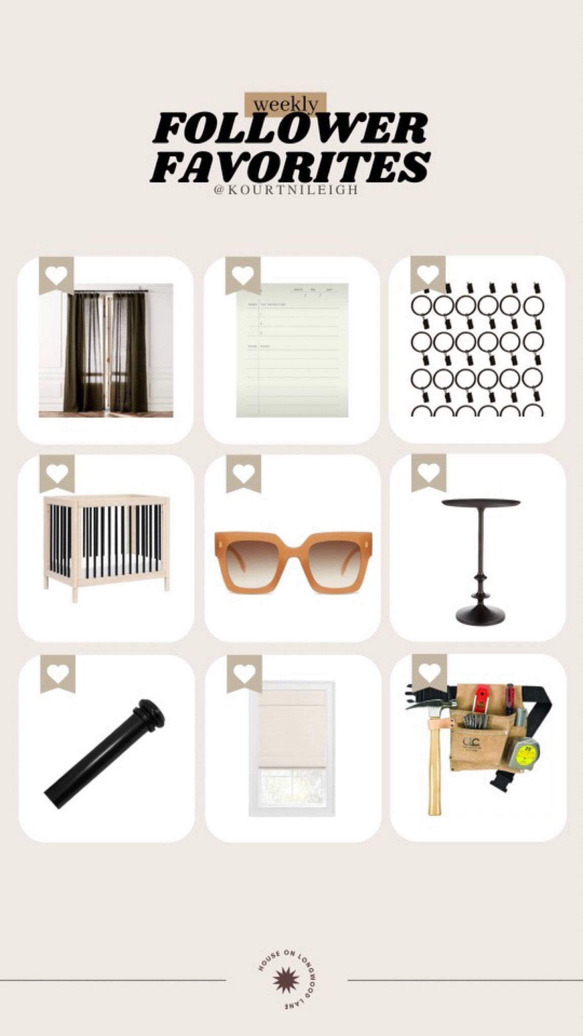 Last weeks Follower Favs!
Y’all loved my tutorial on how to properly hang curtains. If you missed it; we posted a how-to video + an olive green curtain roundup! 

#LTKhome #LTKFind #LTKunder100