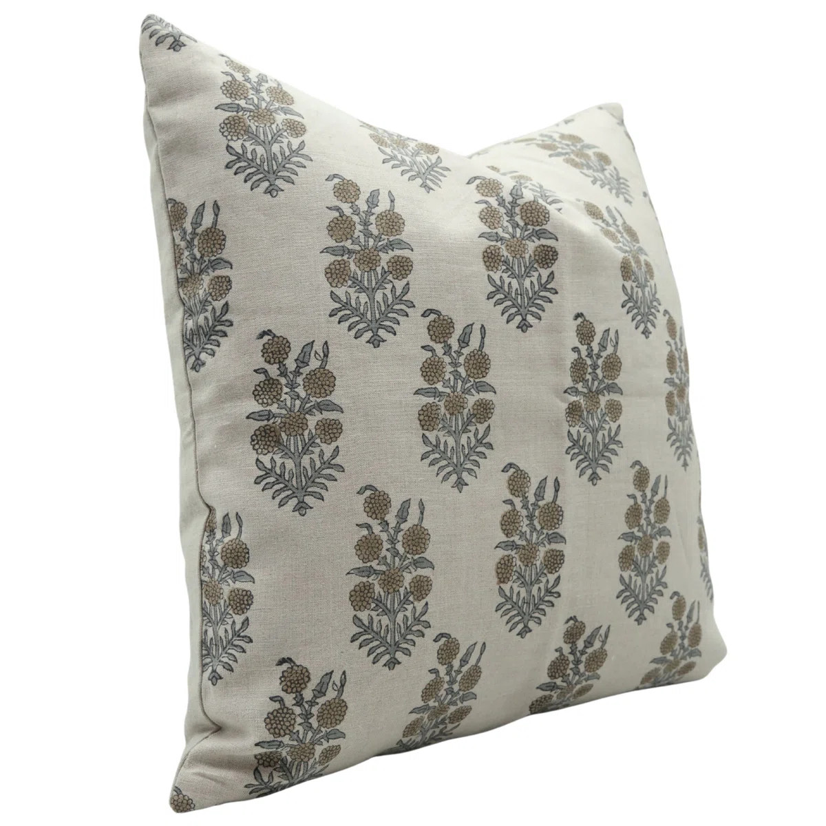 Fabdivine Block Print Pure Linen Pillow Covers, Handmade (Hajara) | Wayfair North America