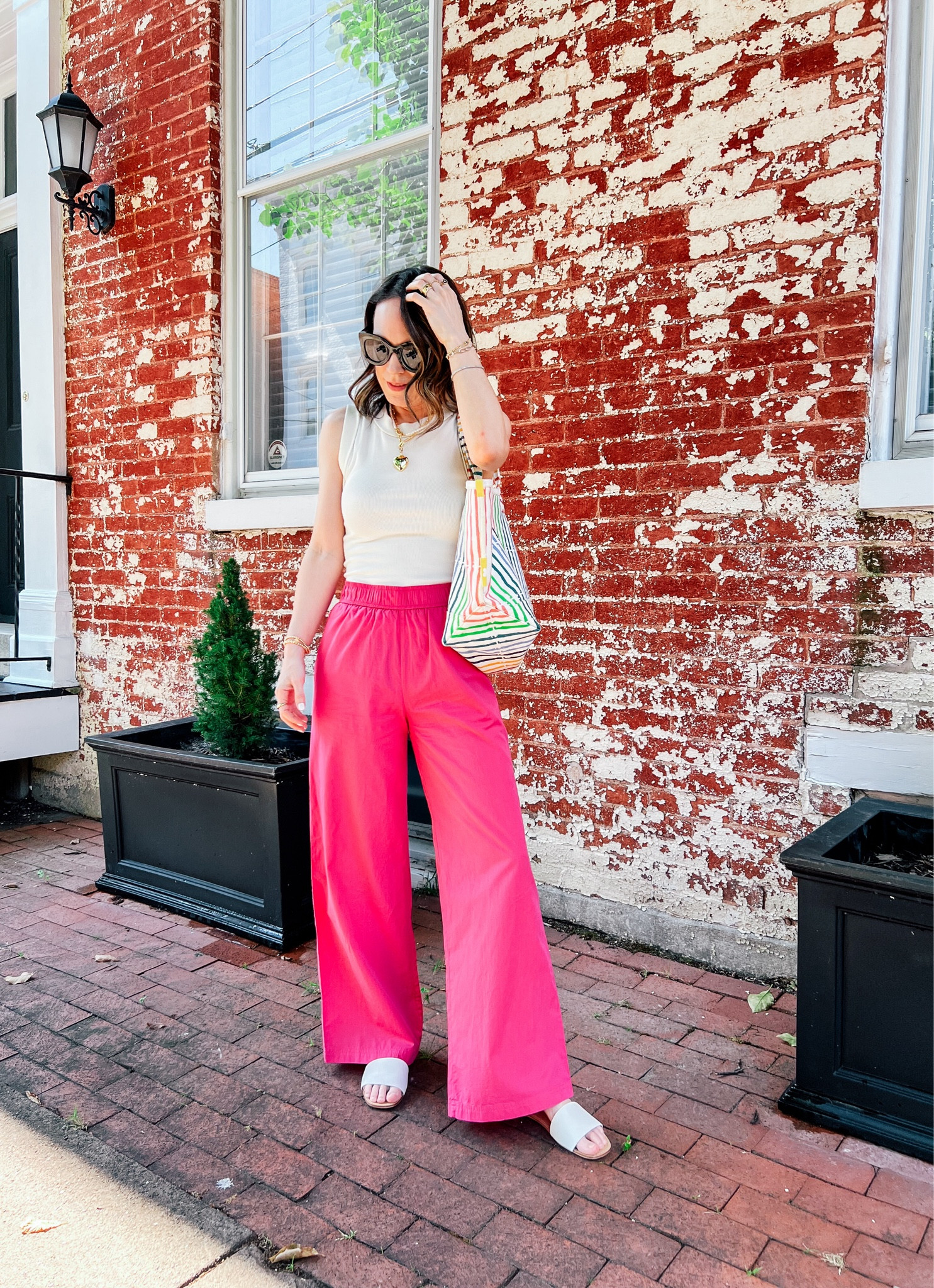 Bright linen pants for summer 

#LTKOver40 #LTKSeasonal