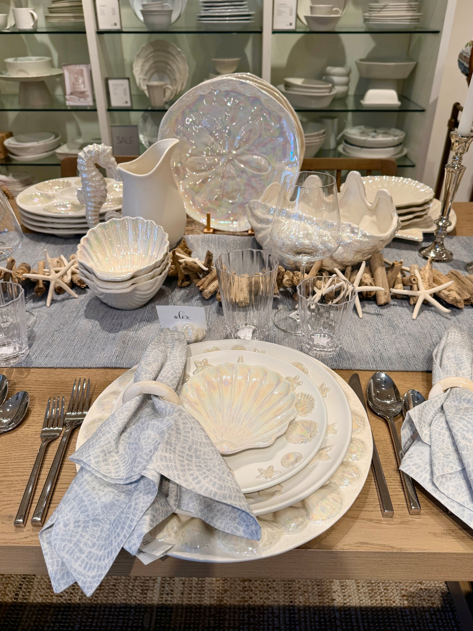 Tablescape Tuesday with summer coastal inspo! 🐚 Featuring the new Coastal Embossed Stoneware Dinnerware Collection from Pottery Barn, including the beautiful Pearlescent Shell Stoneware pieces. 🤍 Handcrafted with a soft white glazed finish, they bring such a breezy, beachy feel to the table—perfect for summer entertaining. Linked the collection! 🌊 #TablescapeTuesday #PotteryBarn #TabletopTuesday

#LTKSaleAlert #LTKSeasonal #LTKHome