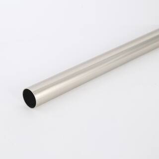 Everbilt 1.31 in. Brushed Nickel Heavy-Duty Closet Rod EH-WSTHDUS-317 - The Home Depot | The Home Depot
