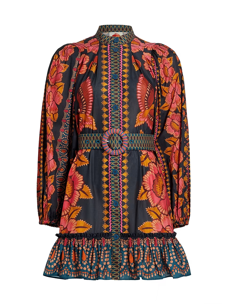 Ainika Puff-Sleeve Cotton Minidress | Saks Fifth Avenue