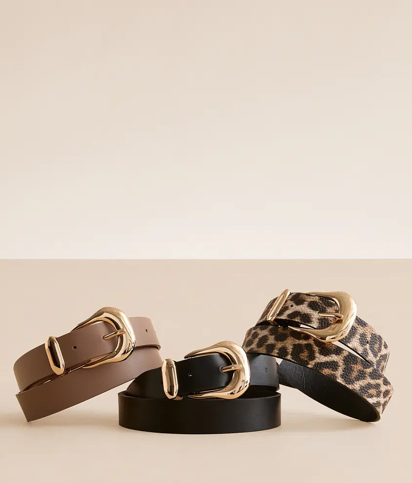 Exclusive3 Pack Belt SetBKEPrice $29.99Color:Dk Taupe LPD BlackSizeSize GuideUnselectedX-SmallUn... | Buckle