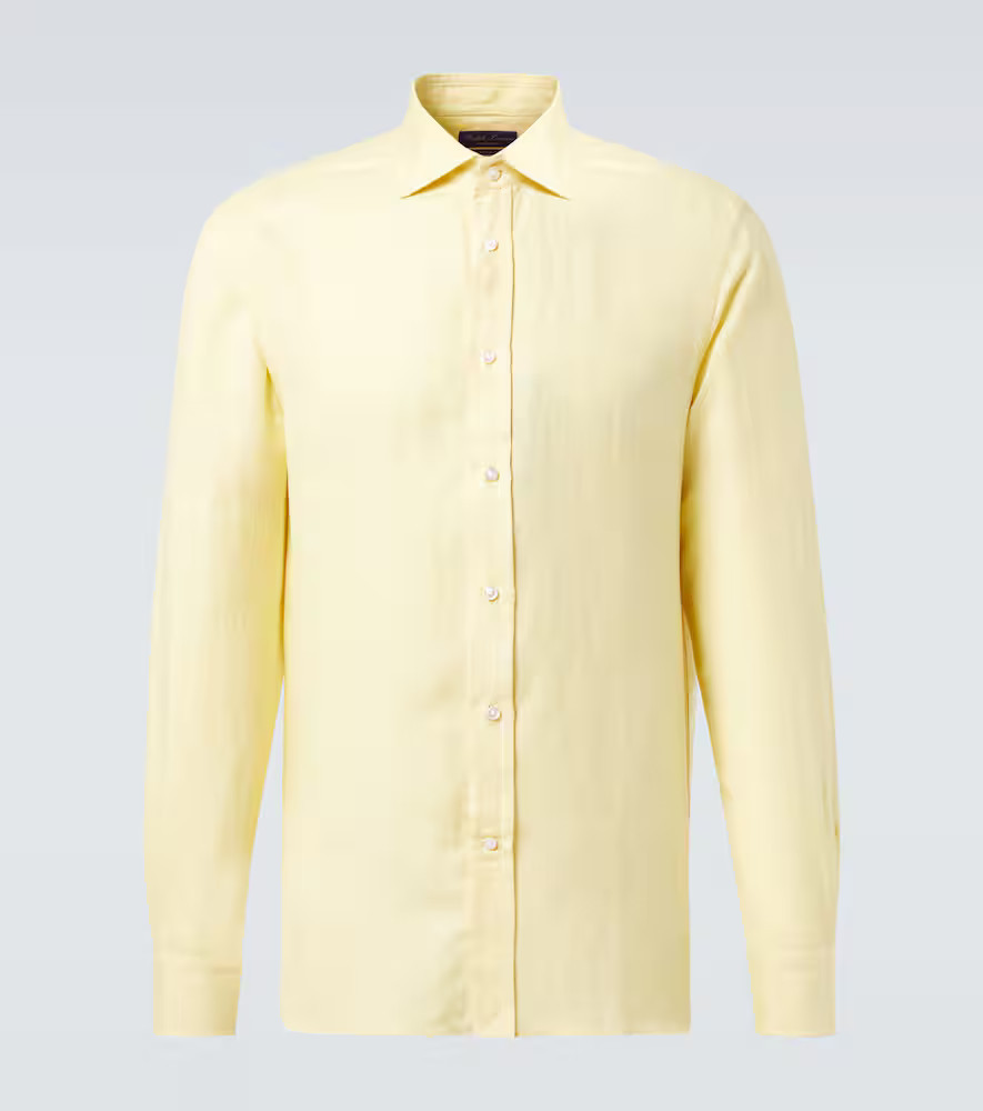 Ralph Lauren Purple Label Aston silk and linen shirt | Mytheresa (US/CA)