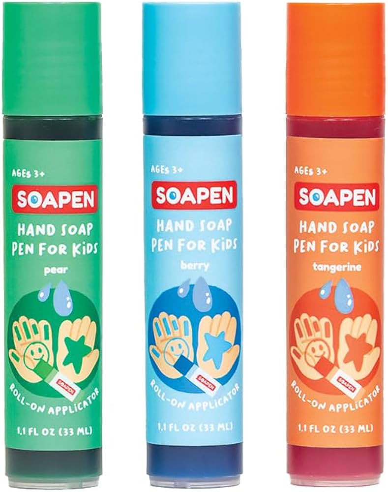 SOAPEN Kids’ Roll-On Hand Soap | As Seen on Shark Tank | Fun, Colorful Soap Pen | Encourages Pr... | Amazon (US)