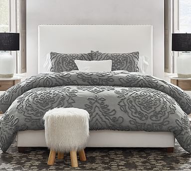 Raleigh Square Upholstered Bed | Pottery Barn (US)