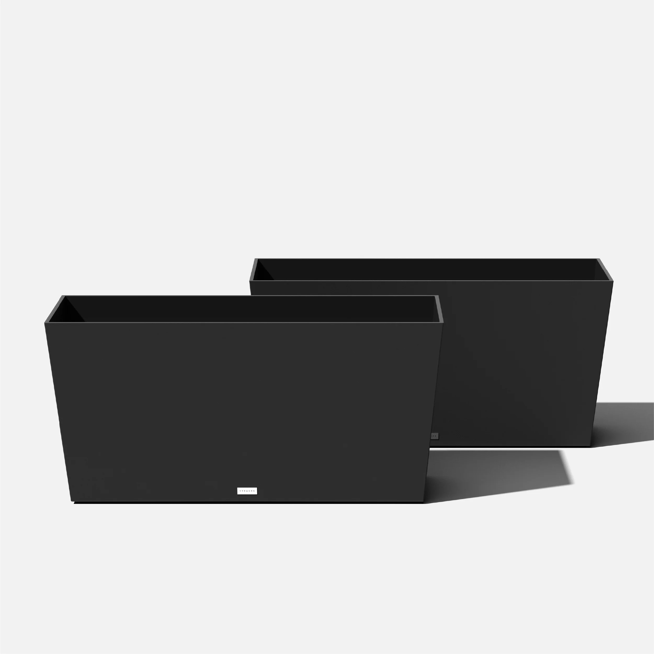 Veradek Pure Series Midori 39" Plastic Planter 2-Pack Black | Walmart (US)